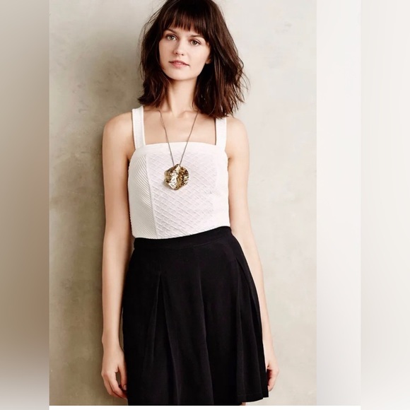 Anthropologie Gavi Halter Tank by Deletta, Ivory, Crossback, - Picture 5 of 7